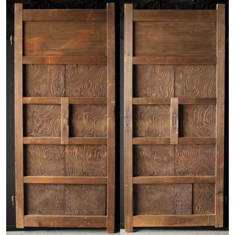 神代杉 門扉/唐戸 2枚1組　W032Y 