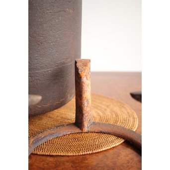 陶々斎 鉄立風炉 瓶掛 涼炉　M252 