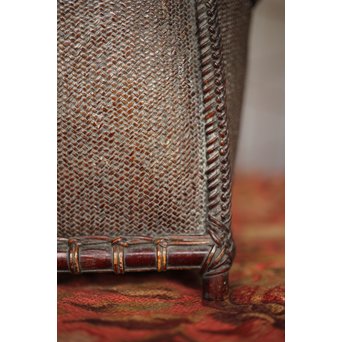 唐物写 竹炭籠　U244 