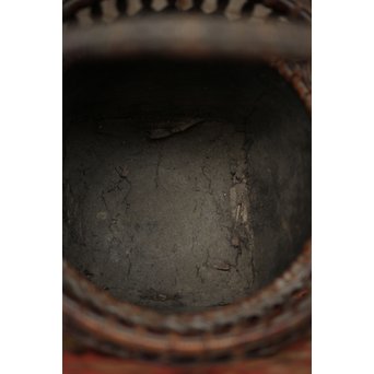 唐物写 竹炭籠　U244 