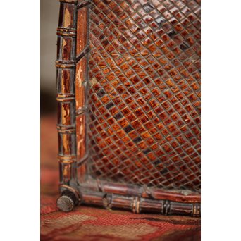 唐物写 竹炭籠　U244 