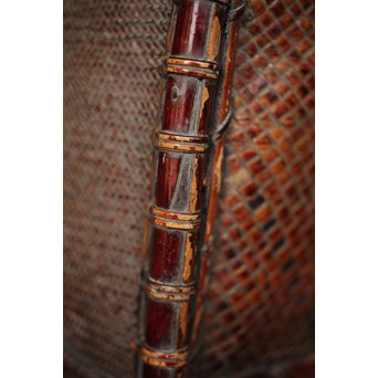 唐物写 竹炭籠　U244 