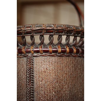 唐物写 竹炭籠　U244 