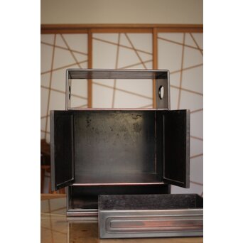 唐物 紫檀紅木意 重唐木 煎茶器局　X288 