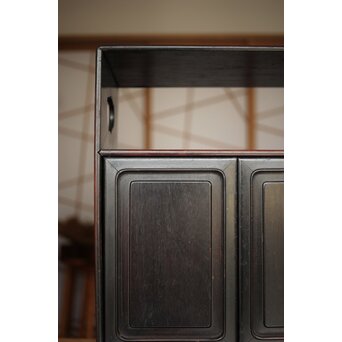 唐物 紫檀紅木意 重唐木 煎茶器局　X288 