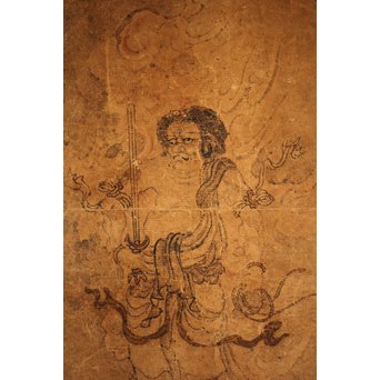 江戸肉筆仏画 不動明王像図 　Z251 