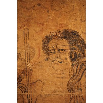 江戸肉筆仏画 不動明王像図 　Z251 