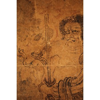 江戸肉筆仏画 不動明王像図 　Z251 