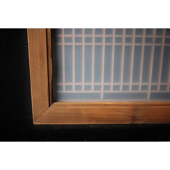 ガラス入 小型筬欄間　R0088 