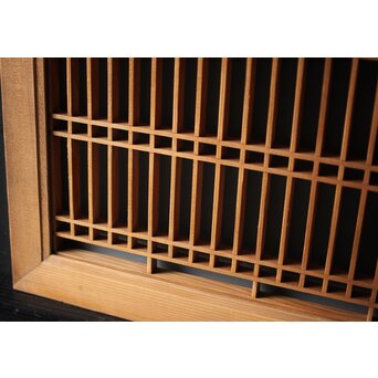 ガラス入 小型筬欄間　R0088 