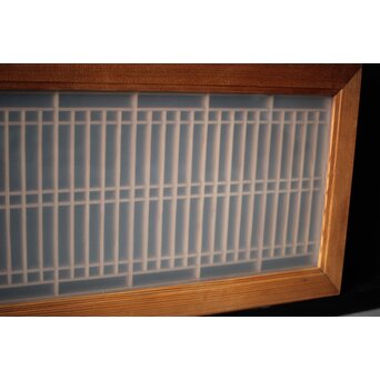 ガラス入 小型筬欄間　R0088 