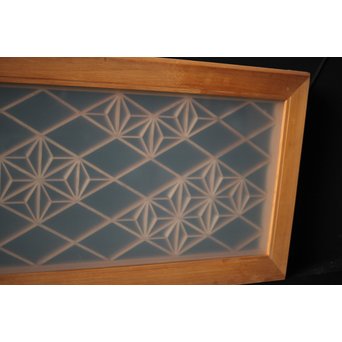 ガラス入 組子小型欄間　R0089 