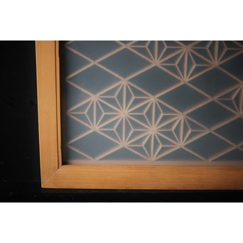 ガラス入 組子小型欄間　R0089 