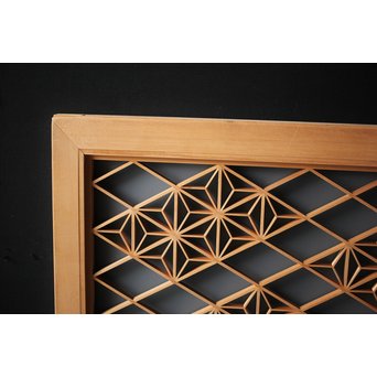 ガラス入 組子小型欄間　R0089 