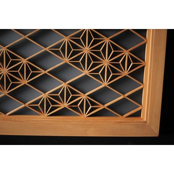 ガラス入 組子小型欄間　R0089 