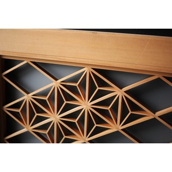 ガラス入 組子小型欄間　R0089 