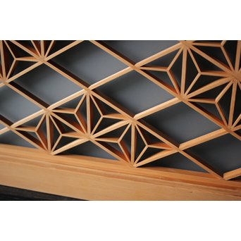 ガラス入 組子小型欄間　R0089 