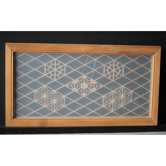 ガラス入 組子小型欄間　R0090 