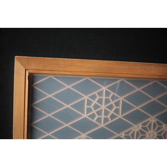 ガラス入 組子小型欄間　R0090 