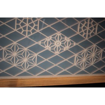 ガラス入 組子小型欄間　R0090 