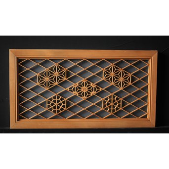 ガラス入 組子小型欄間　R0090