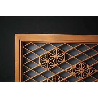 ガラス入 組子小型欄間　R0090 