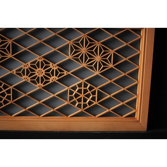 ガラス入 組子小型欄間　R0090 