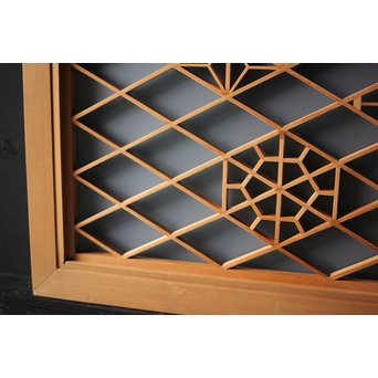 ガラス入 組子小型欄間　R0090 