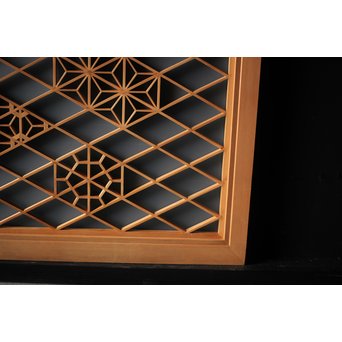 ガラス入 組子小型欄間　R0090 