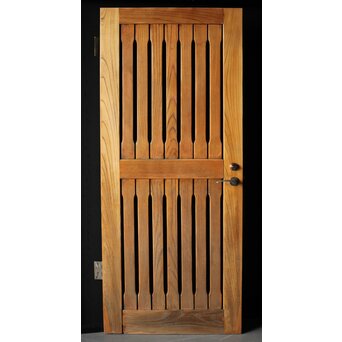 総欅 格子のドア　L1049Y 