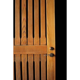 総欅 格子のドア　L1049Y 