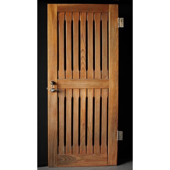 総欅 格子のドア　L1049Y