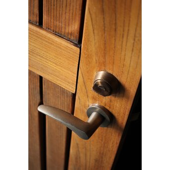 総欅 格子のドア　L1049Y 