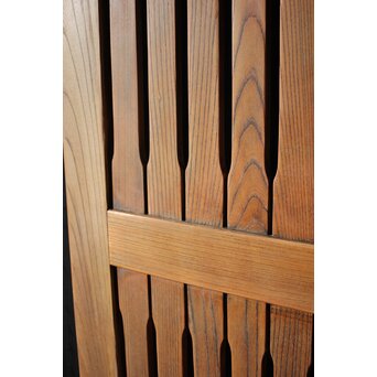 総欅 格子のドア　L1049Y 