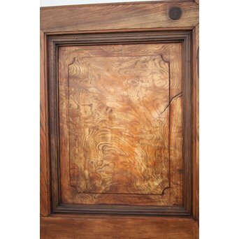 大ガラス 玉杢欅の蔵戸　W033 