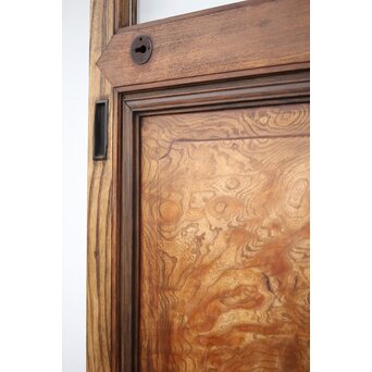 大ガラス 玉杢欅の蔵戸　W033 