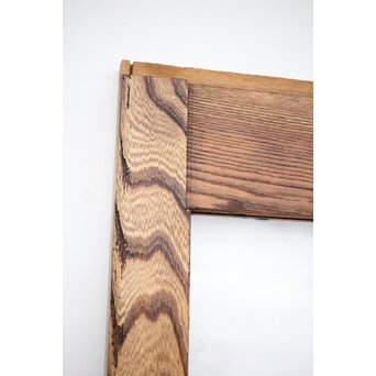 大ガラス 玉杢欅の蔵戸　W033 