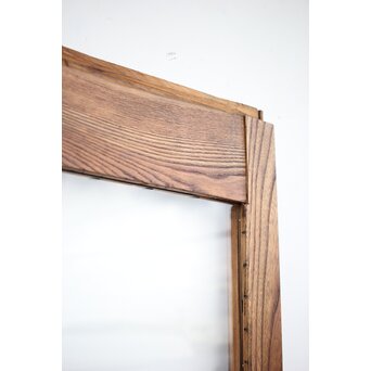 大ガラス 玉杢欅の蔵戸　W033 