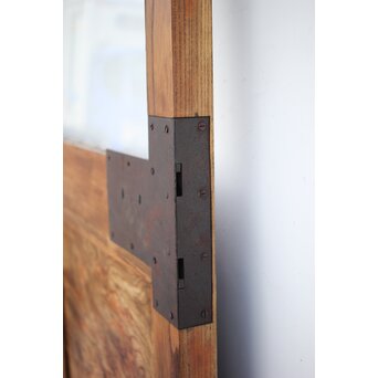 大ガラス 玉杢欅の蔵戸　W033 