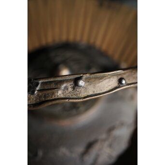 亀文堂 日本梅泉 饕餮紋蓋 象嵌鉄瓶　 M253 