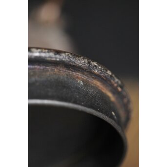 亀文堂 日本梅泉 饕餮紋蓋 象嵌鉄瓶　 M253 