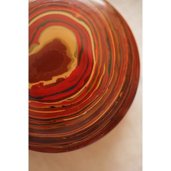 堆漆/乾漆香合　Q270 