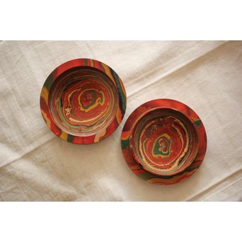 堆漆/乾漆香合　Q270 