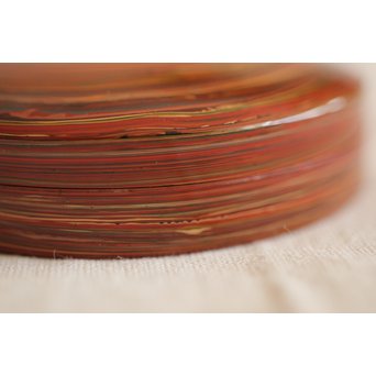 堆漆/乾漆香合　Q270 