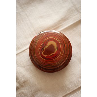 堆漆/乾漆香合　Q270 