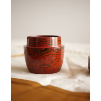 湯浅豊太郎/光悦 堆漆 棗　Q271 