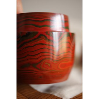 湯浅豊太郎/光悦 堆漆 棗　Q271 