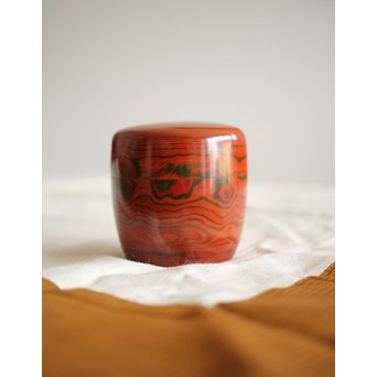 湯浅豊太郎/光悦 堆漆 棗　Q271 