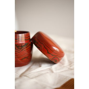 湯浅豊太郎/光悦 堆漆 棗　Q271 