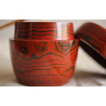 湯浅豊太郎/光悦 堆漆 棗　Q271 